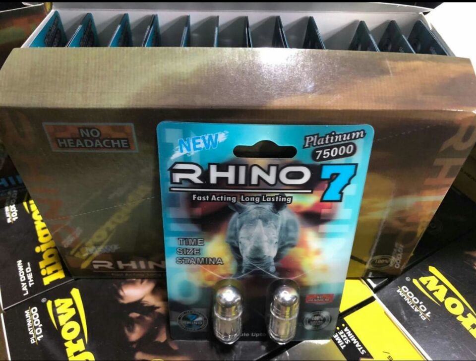 China Rhino 7 platinum 75000 3D Sex Power Increase Capsule For Men fast act...
