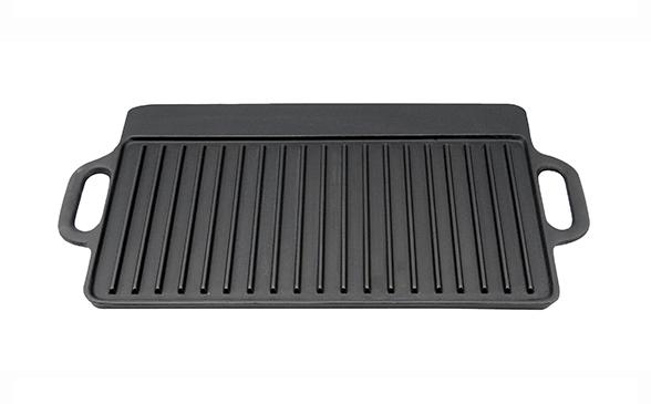 Quality REVERSIBLE CAST IRON GRILL PLATE WITH HANDLES for sale
