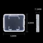 Custom Packing Storage Memory Card Box Plastic Single SD Card Case Holder
