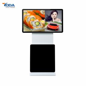 Capacitive Rotating Touch Screen Monitor Free LCD Advertising 380cd/m2 Brightness