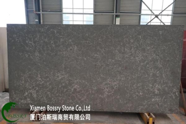Quality Bush-hammer Surface of Artificial Quartz Slab for sale