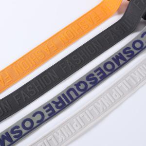 3D embossed and debossed weaving elastic printed band underwear jacquard woven nylon elastic band for clothes