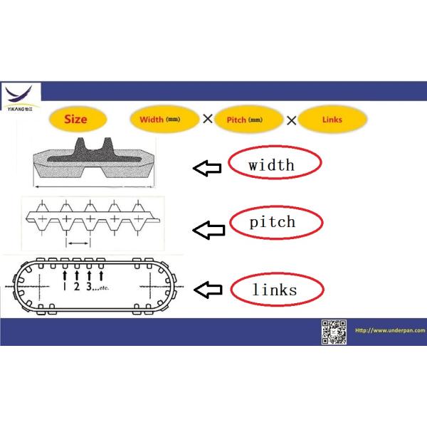 Morooka rubber track for crawler dumper undercarriage parts mst500 mst600 mst550 mst800 mst1500 mst1700 mst1900 mst2200
