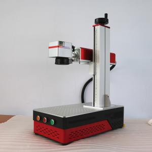 China Fiber Laser Marking Machine Desktop MAX Raycus JPT 20W 30W 50W With Rotary Axis wholesale