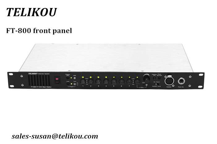 30% off !!! TELIKOU  FT-800 with tally light function wired intercom system master station RJ-45 for TV station,studio room