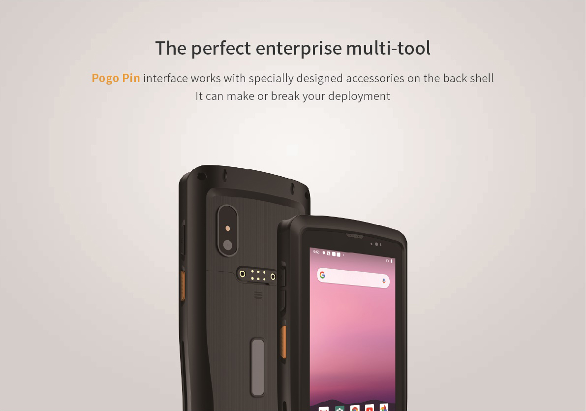 Industrial Rugged Handheld PDA 2D Barcode Scanner NFC Communication 4 inch Screen Size Android Smartphone