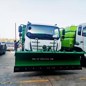Foton Aumark Vacuum Road Sweeper Truck With Snow Remover
