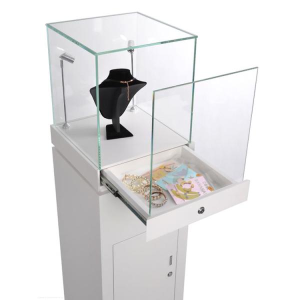 Quality Wooden Point Of Purchase Pop Display Necklace Jewelry Display Stand With Lock for sale