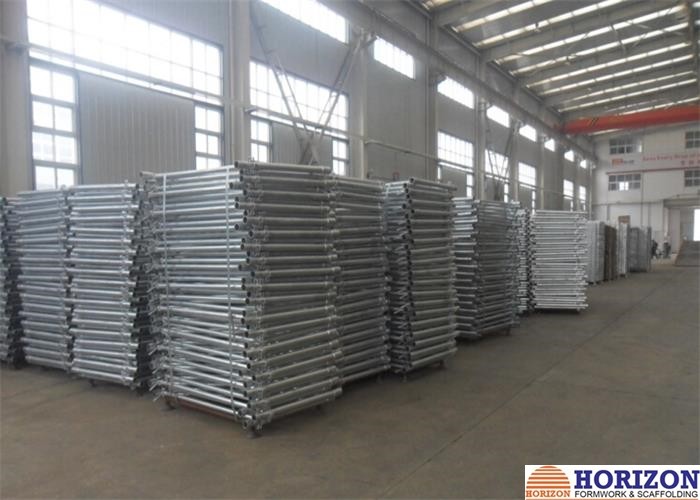 2 Horizontal Rungs Frame Scaffolding System 5' X 5' Size For Construction