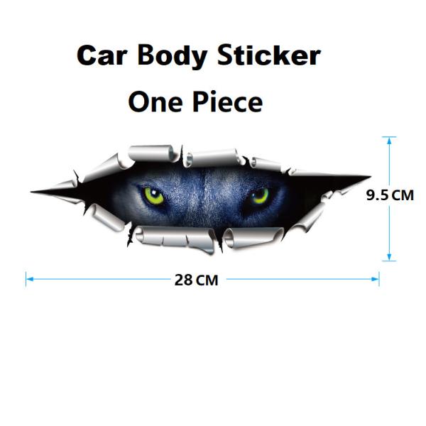 Quality 3D Effect Waterproof Car Stickers PVC Vinyl Printing Custom Bumper Stickers for sale