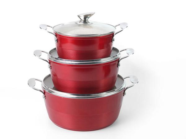 Quality Tempered Glass Lid BSCI 2.0mm Induction Cookware Set for sale