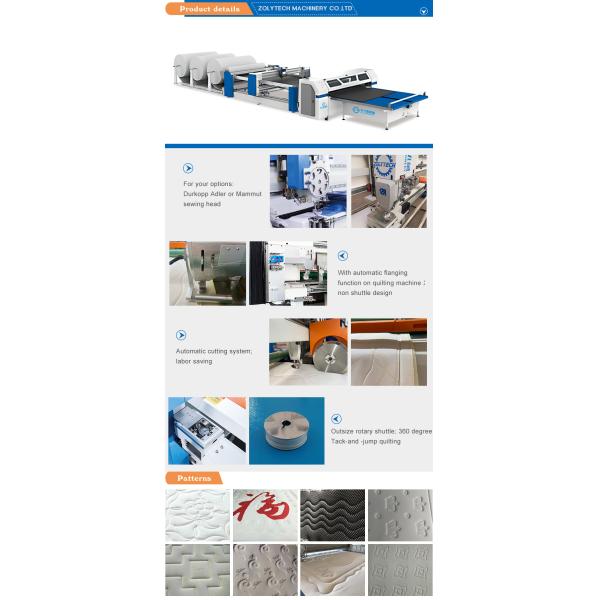 WINDOWS XP Computer Single Needle Quilting Machine 9KW CE