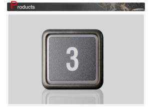 China Elevator Hitachi Braille Button / Elevator Push Button Size 39x39 Mm wholesale