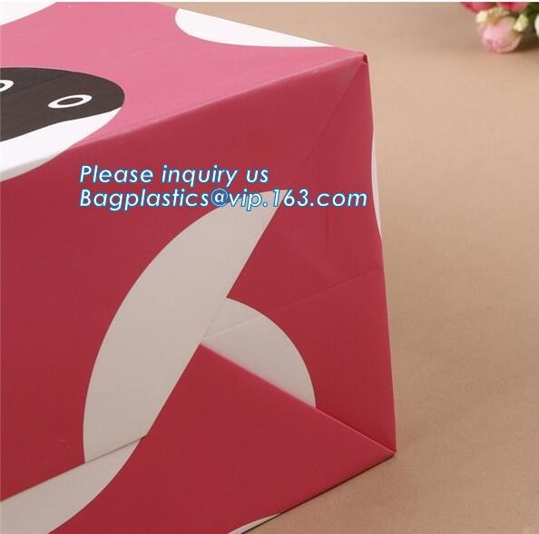 Fashion Custom Printing Luxury Gift Shopping Carrier Paper Bag With Your Own Logo Print,strong twisted handle black leat