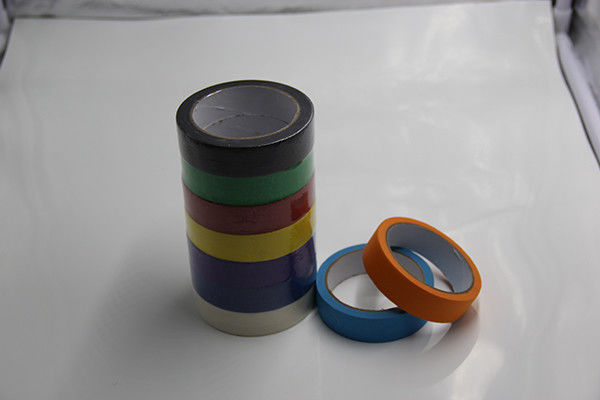 Multi Colored High Temperature Masking Tape Hot Melt Adhesive Peels Off Easily