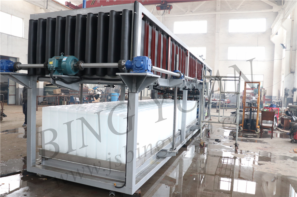 Fresh Keeping Commercial 3T Block Ice Maker Machine , Ice Cube Machine Maker