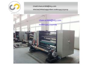 China Horizontal jumbo roll cutting machine, slitting and rewinding machine for bopp,PVC,paper wholesale
