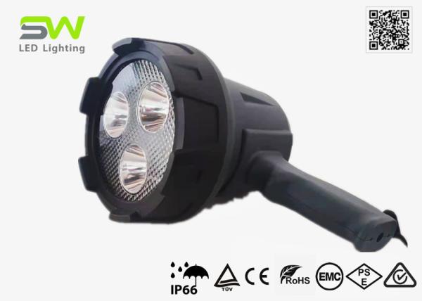 Quality 1500 Lumens IP66 Rechargeable 600M Long Range Led Torch Light With Stand for sale