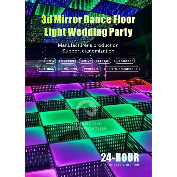 3D LED Dance Floor Infinity Dance Floor Light And Custom LED Brick Lights