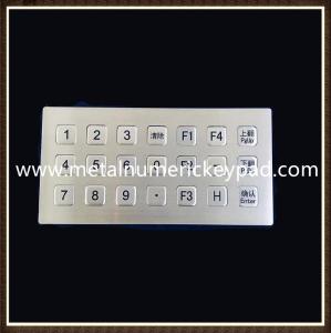 China IP65 ATM Vandal Proof Matrix 3x7 Metal Numeric Keypad wholesale