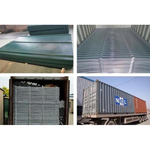 Buckle Post 2.5M Anti Climb Security Fencing Highway Prison Mesh 358