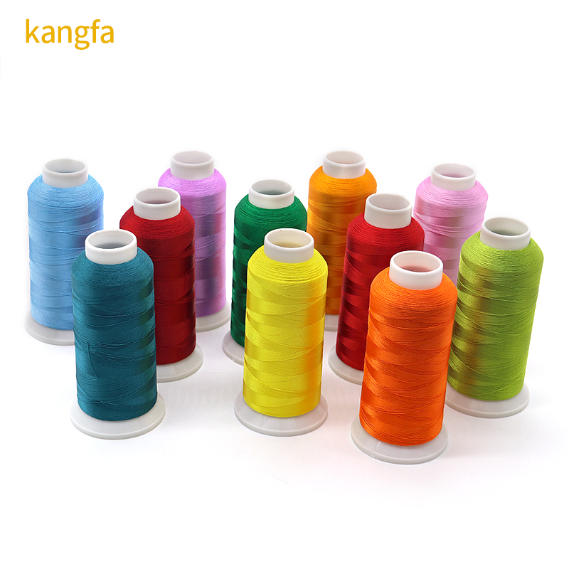 Low MOQ 120D/2 4000Y Fast Shipping Polyester Thread for Embroidery Machine 720 Colors