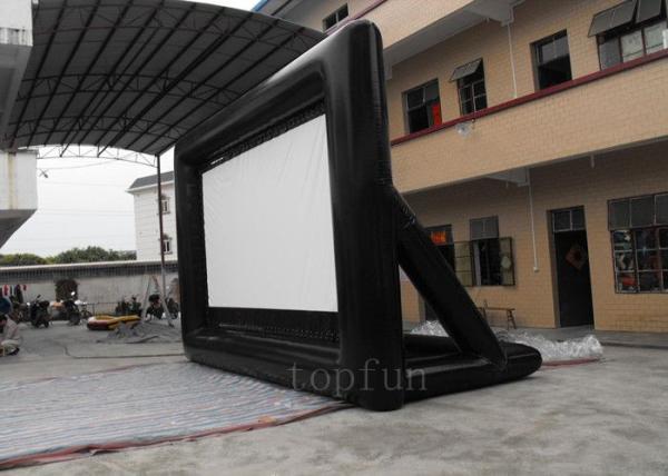 Quality Portable Outdoor Inflatable Projection Screen 0.55 PVC Tarpaulin For Billboard Advertising for sale