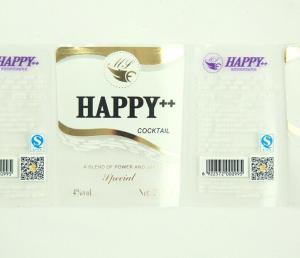 PVC sticky label the printing as customize