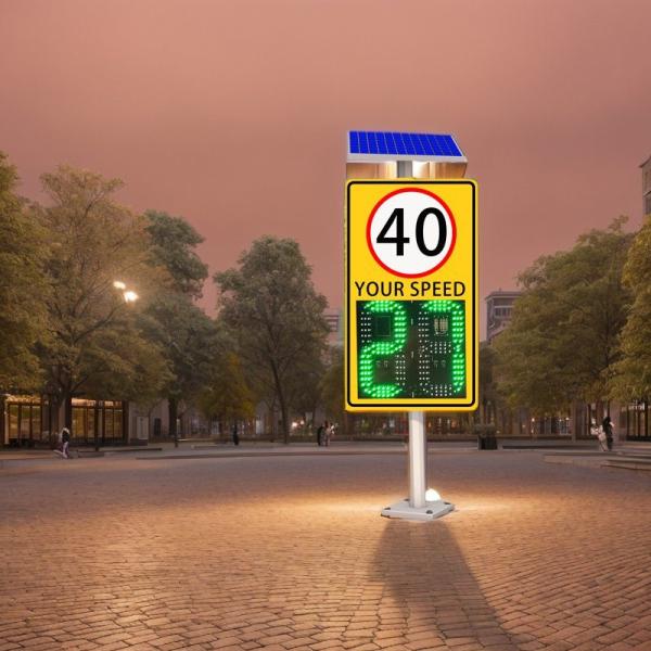 Quality Solar High Quality Led With Radar And Custom Speed Limit Signs for sale