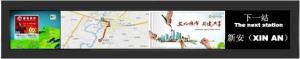 China 38.3 inch stretched bar LCD monitor display Android optional for metro stops indication wholesale