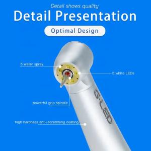 Metal Dental Handpiece With LED Light Practical Ceramic Bearing