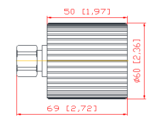 Indoor 30 Watt DC-4.0GHz Rf Dummy Load 50 Ohm