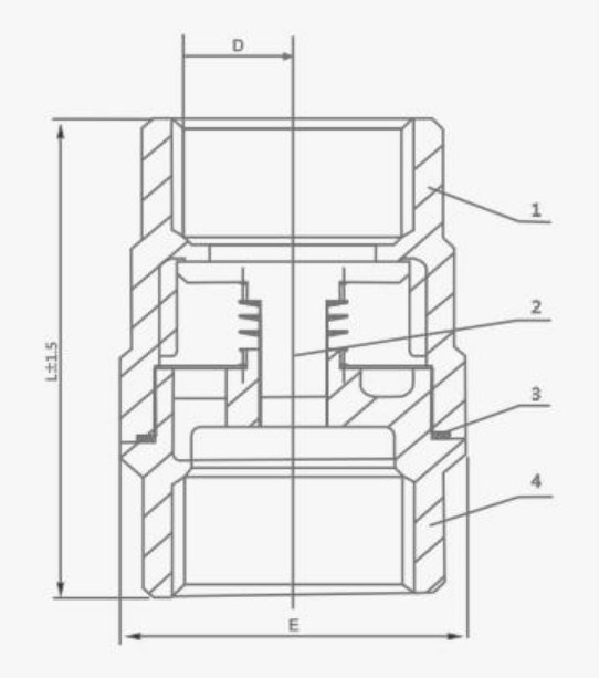 CF8M Stainless Steel 304 316 Spring Vertical Check Valve with NPT/BSPP/BSPT Thread
