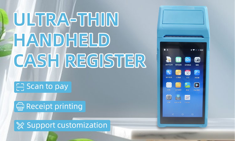5.5inch Touch Screen Handheld POS Printer with Wireless Interface and Thermal Line Printing
