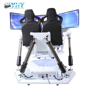 China White Color 3 Screen 6 DOF VR Driving Simulator Games For Indoor Playground wholesale