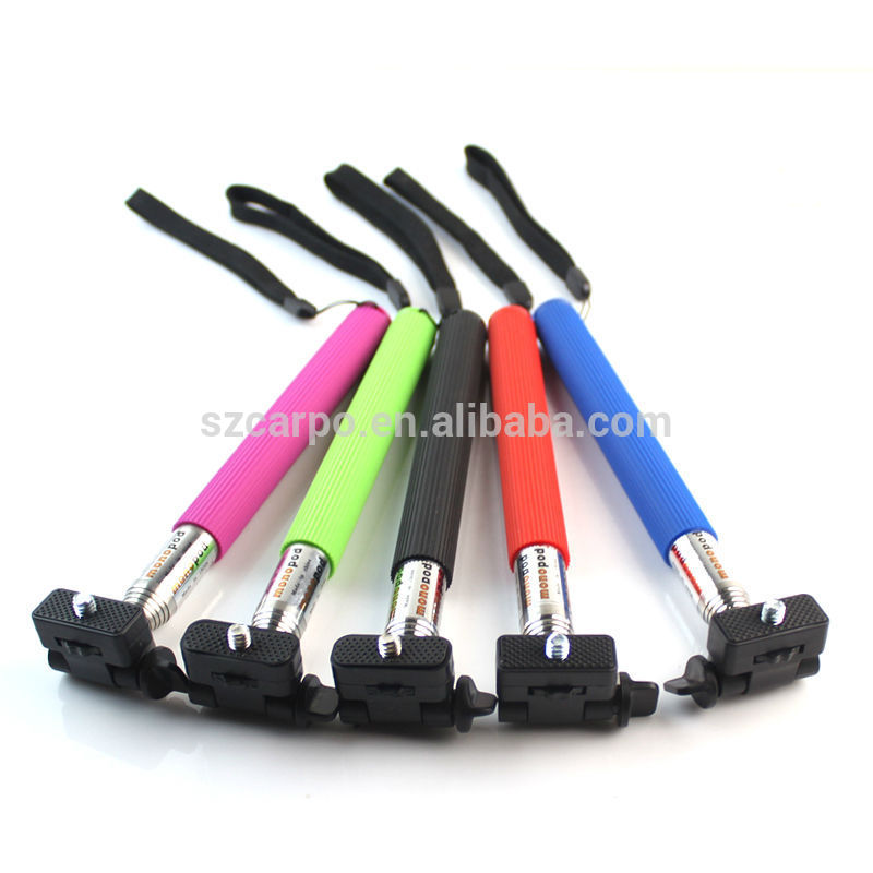 New Gift bluetooth shutter handheld monopod selfie stick for IOS and Android phone