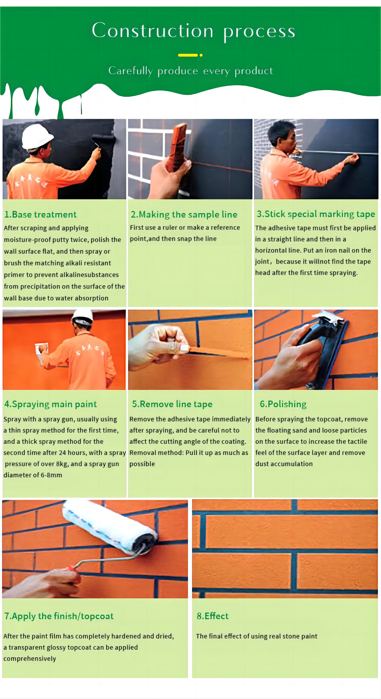 NEWNESS Direct Supply Rock Effect Outside Wall stone Paint in Brush Application Method