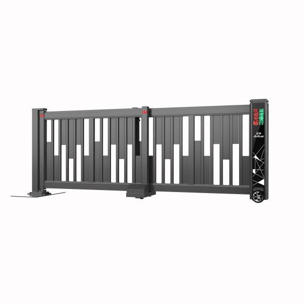 Quality Ankuai High Security Retractable Sliding Gate Automatic Telescopic Sliding Driveway Gate for sale