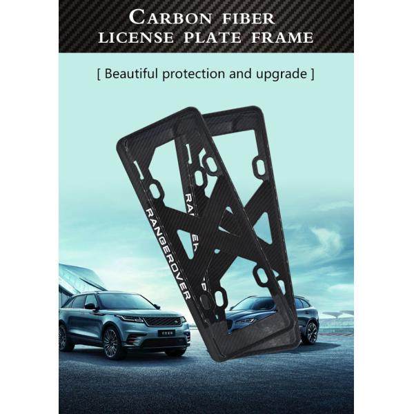 Super Light 100% Real Custom License Plate Frames Carbon Fiber