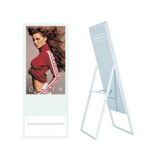 Portable Free Standing 43 inch LED LCD WIFI network Android advertising board signage menu board