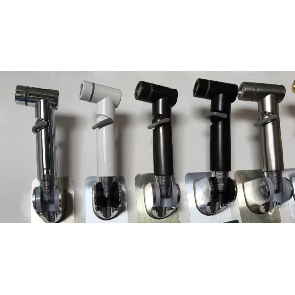 ABS handheld sit-spa spray device with portable nozzle, for use with pressure-flushing toilets in bathrooms