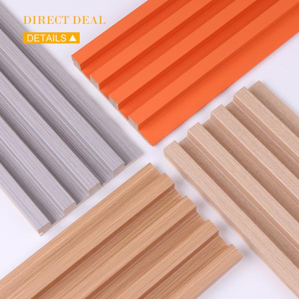 Quality Insect Resistance WPC Grating Board WPC Fluted Wall Mould Proof for sale