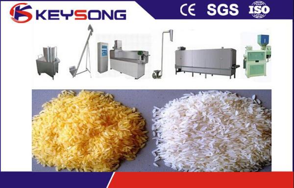 Quality Reconstituted Instant Rice Machine , PLC Control Artificial Rice Processing Line for sale