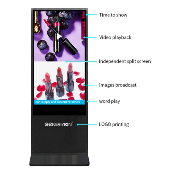 43 Inch Smart Wifi Digital Signage Remote Control Network Advertising Kiosk Support Both Android Or Windows