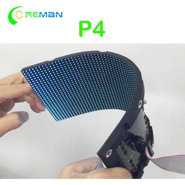 Quality P4 256X128 Flexible Curved SMD2121 Led Matrix Module 1R1G1B for sale