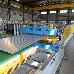 China High Speed Double Layer Metal Sheet Roll Forming Machine 16-17 Roller Stations wholesale