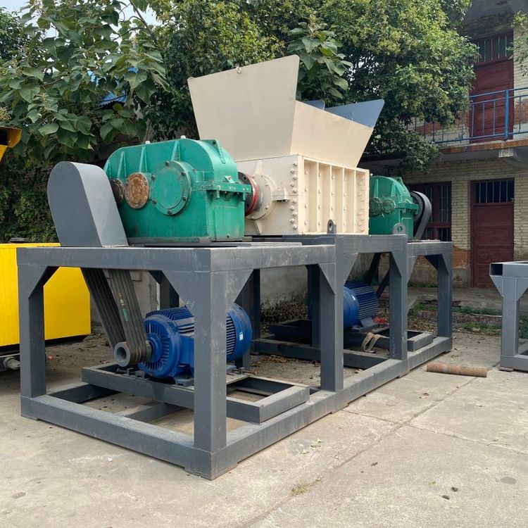 15-24RPM Tire Shredder for Waste Plastic Crusher High Output Scrap Shredder Machine