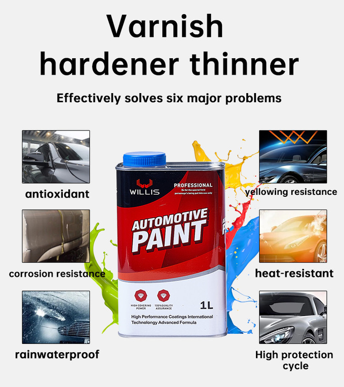 Scratch Repair Industrial Acrylic Automotive Paint Hardener Acrylic Paint Hardener 2k Topcoat 4