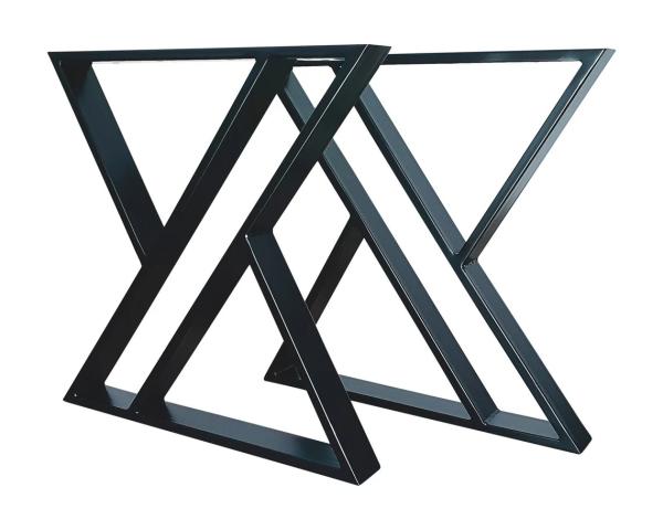 Quality X-Shape Steel Industrial Table Base for Modern Iron Dining or Coffee Table Structure for sale