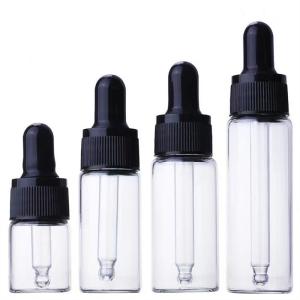 China Round Frosted 20/410 Empty Dropper Bottles Custom Amber Pump wholesale